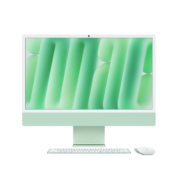 Apple iMac da 24 pollici con display Retina 4.5K: chip Apple M4 con CPU a 10 core e GPU a 10 core, 16GB, SSD da 256GB - Verde
